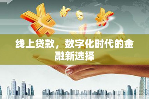 山南线上贷款，数字化时代的金融新选择