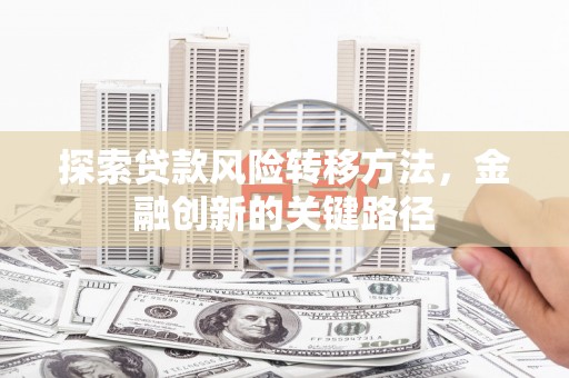 石嘴山探索贷款风险转移方法，金融创新的关键路径