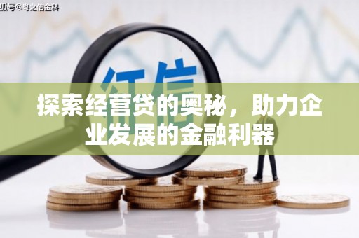 鹿野探索经营贷的奥秘，助力企业发展的金融利器