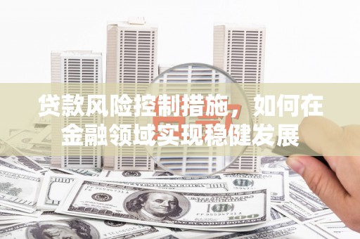 越西贷款风险控制措施，如何在金融领域实现稳健发展