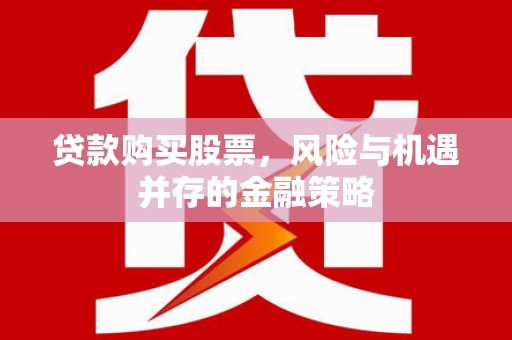 龙沙贷款购买股票，风险与机遇并存的金融策略