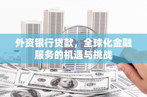 莫旗外资银行贷款，全球化金融服务的机遇与挑战