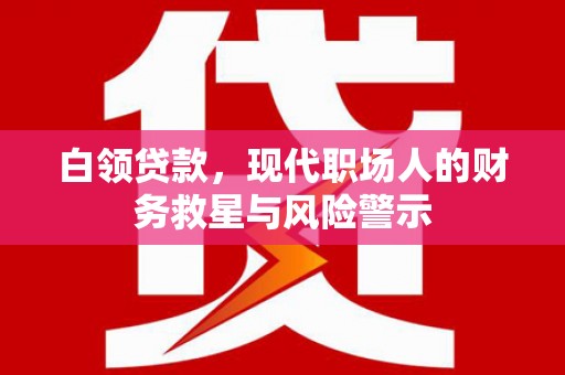 西山白领贷款，现代职场人的财务救星与风险警示