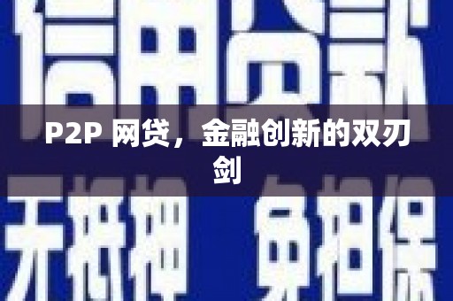 镇原P2P 网贷，金融创新的双刃剑