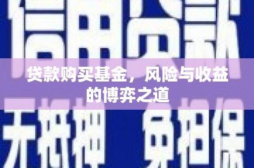 湖内贷款购买基金，风险与收益的博弈之道