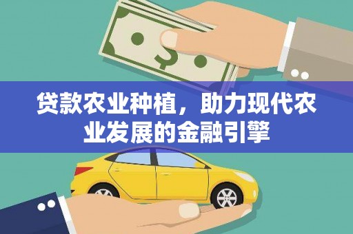 雨山贷款农业种植，助力现代农业发展的金融引擎