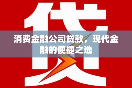 洞口消费金融公司贷款，现代金融的便捷之选