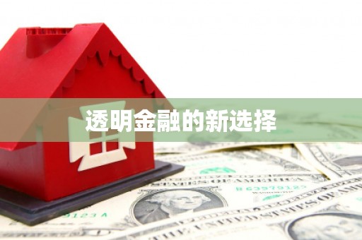南康透明金融的新选择